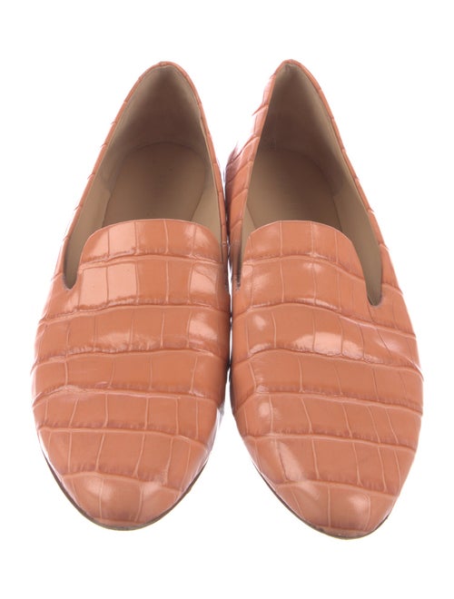 Veronica Beard Embossed Leather Loafers