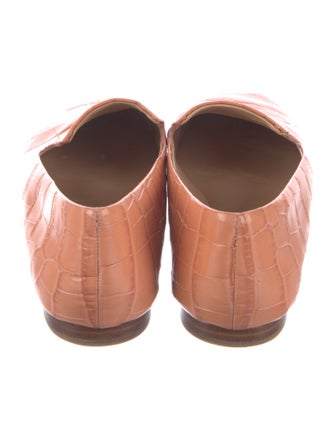 Veronica Beard Embossed Leather Loafers