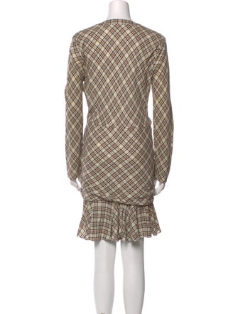 Veronica Beard Plaid Print Mini Dress