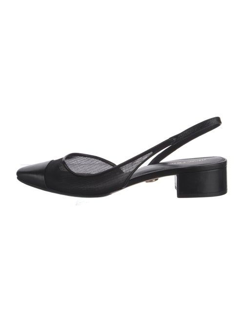 Veronica Beard Leather Slingback Flats