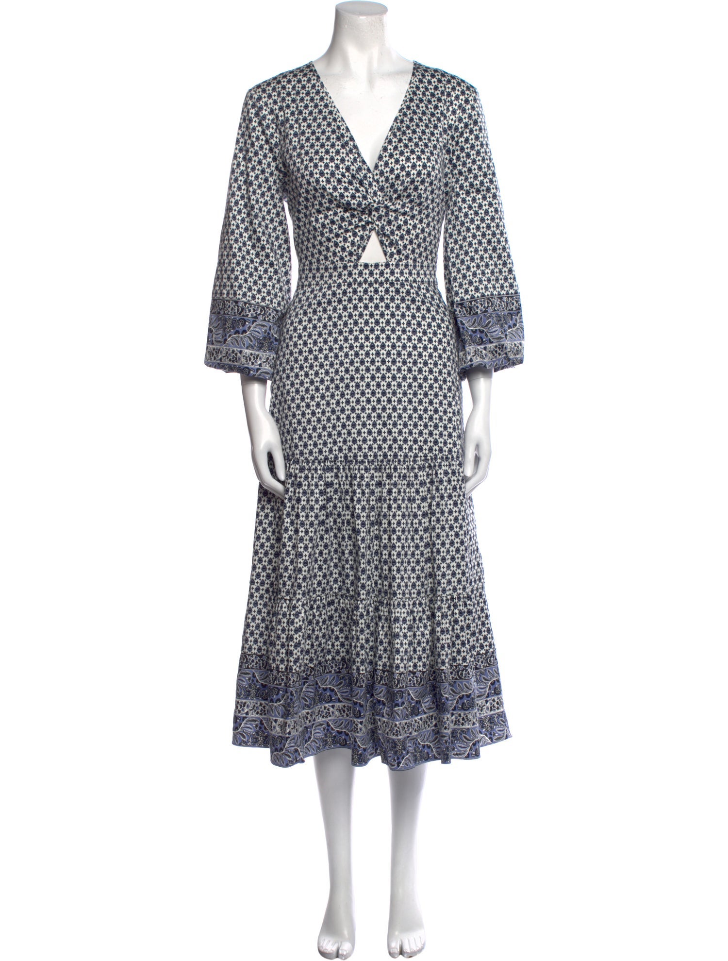 Veronica Beard Printed Midi Length Dress