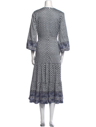 Veronica Beard Printed Midi Length Dress
