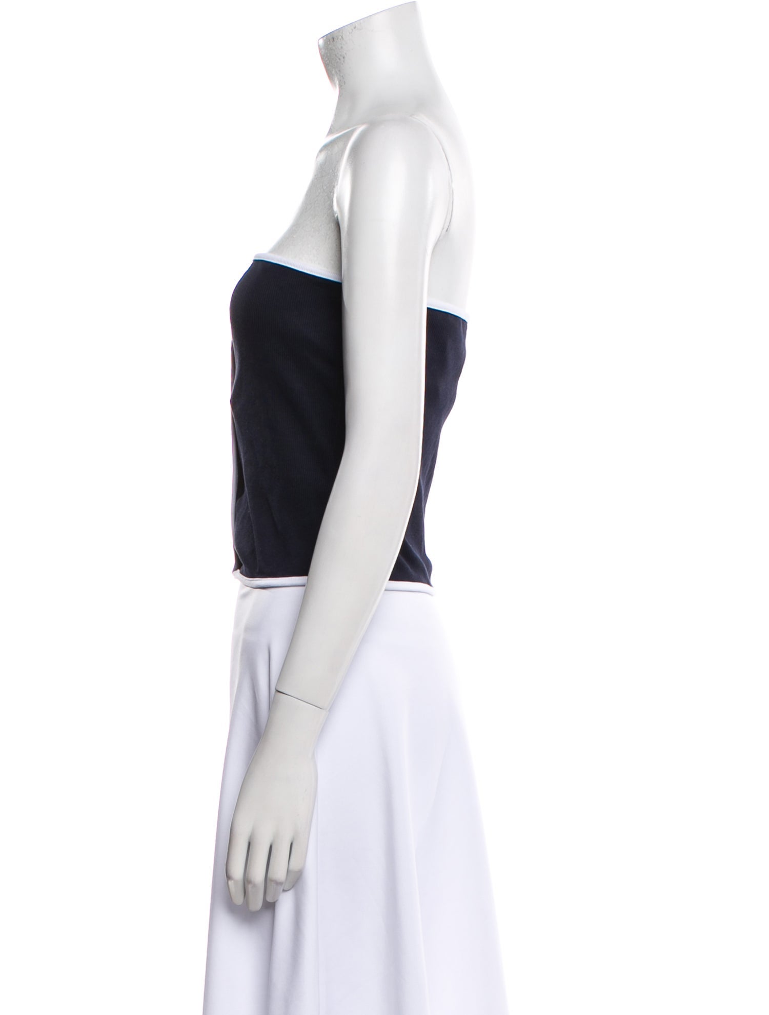 Veronica Beard Strapless Crop Top