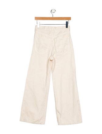 Veronica Beard High-Rise Wide Leg Jeans