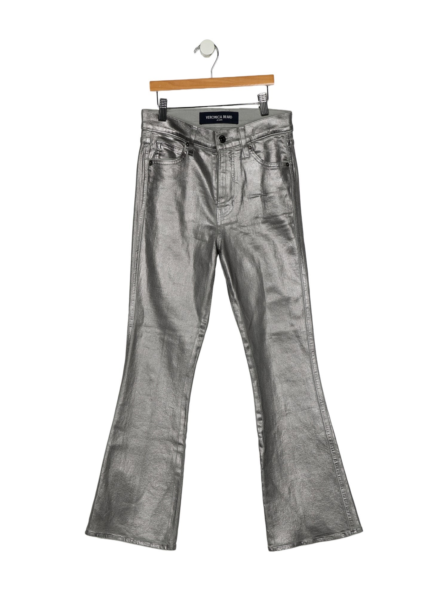 Veronica Beard High-Rise Straight Leg Jeans