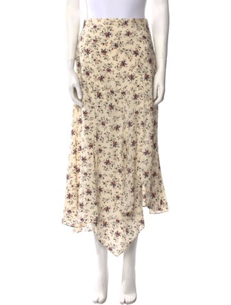 Veronica Beard Silk Midi Length Skirt