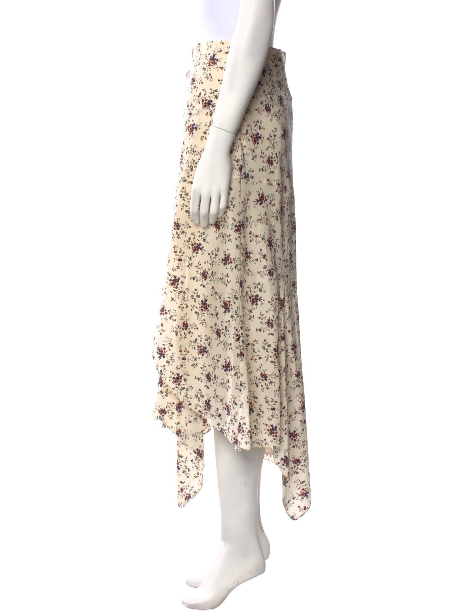 Veronica Beard Silk Midi Length Skirt