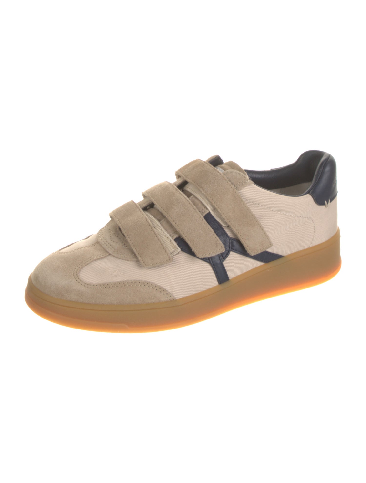 Veronica Beard Leather Colorblock Pattern Sneakers