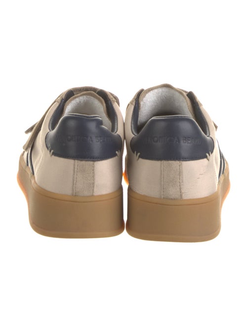 Veronica Beard Leather Colorblock Pattern Sneakers