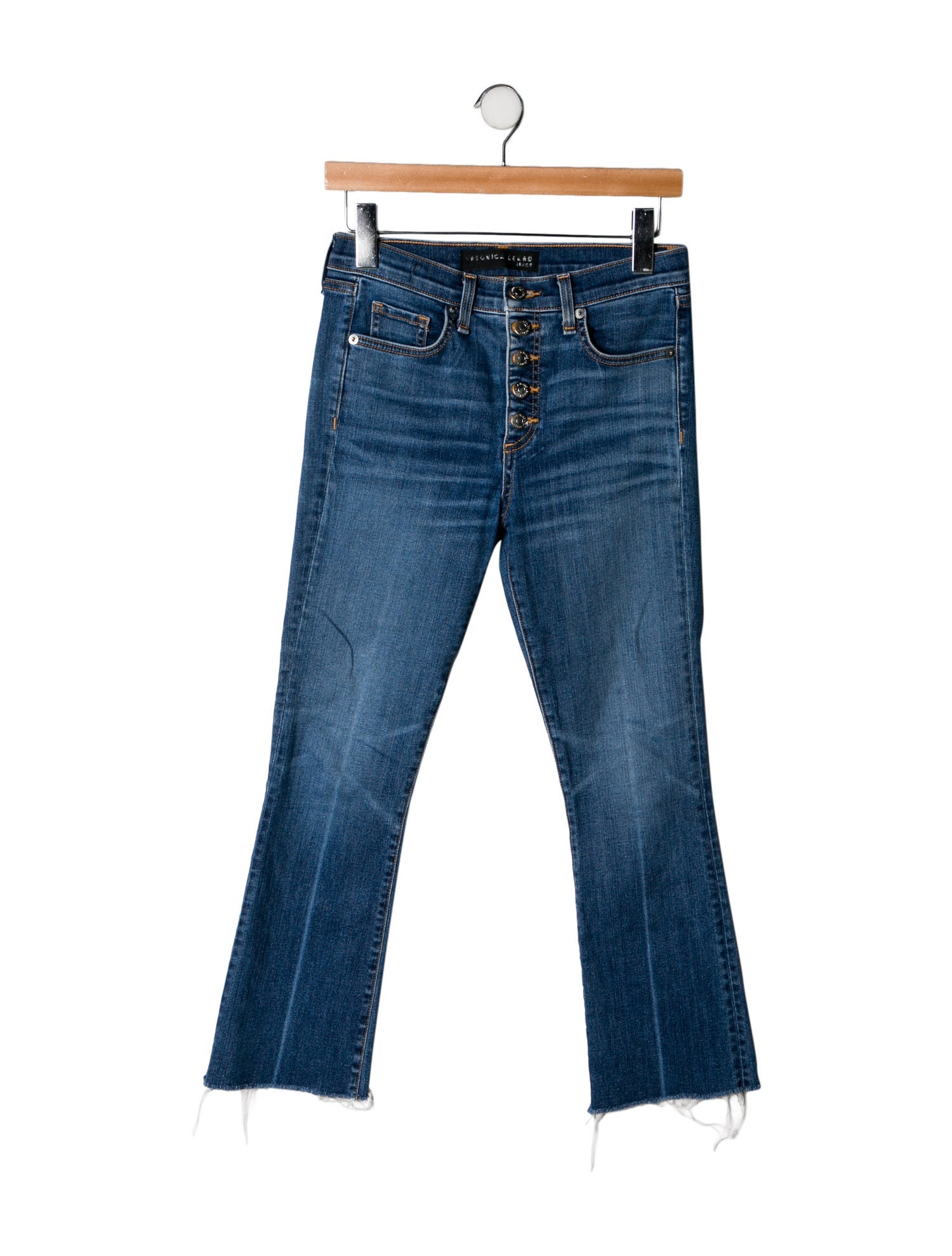 Veronica Beard Mid-Rise Straight Leg Jeans
