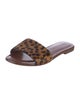 Veronica Beard Ponyhair Animal Print Slides