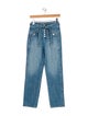 Veronica Beard High-Rise Straight Leg Jeans