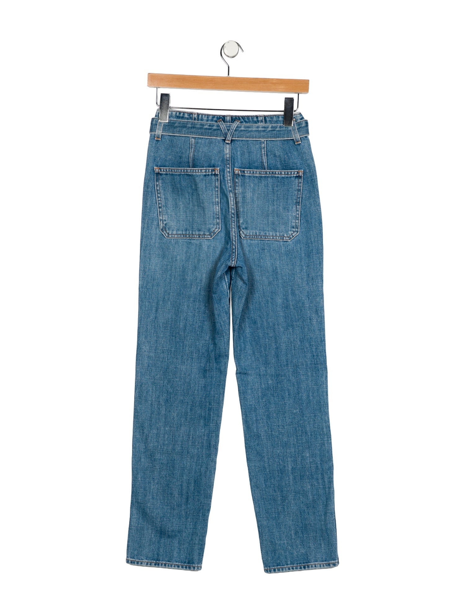 Veronica Beard High-Rise Straight Leg Jeans