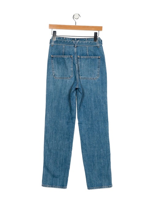 Veronica Beard High-Rise Straight Leg Jeans