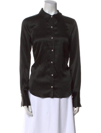 Veronica Beard Long Sleeve Button-Up Top