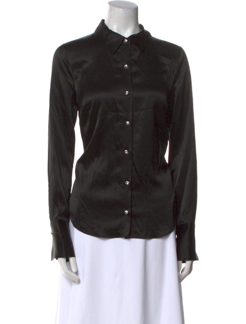 Veronica Beard Long Sleeve Button-Up Top