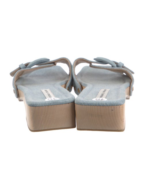 Veronica Beard Denim Studded Accents Slides