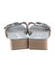 Veronica Beard Denim Studded Accents Slides