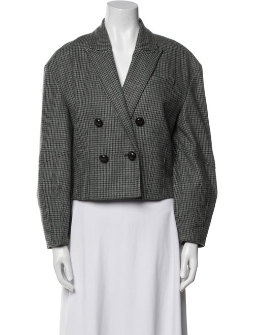 Veronica Beard Plaid Print Blazer