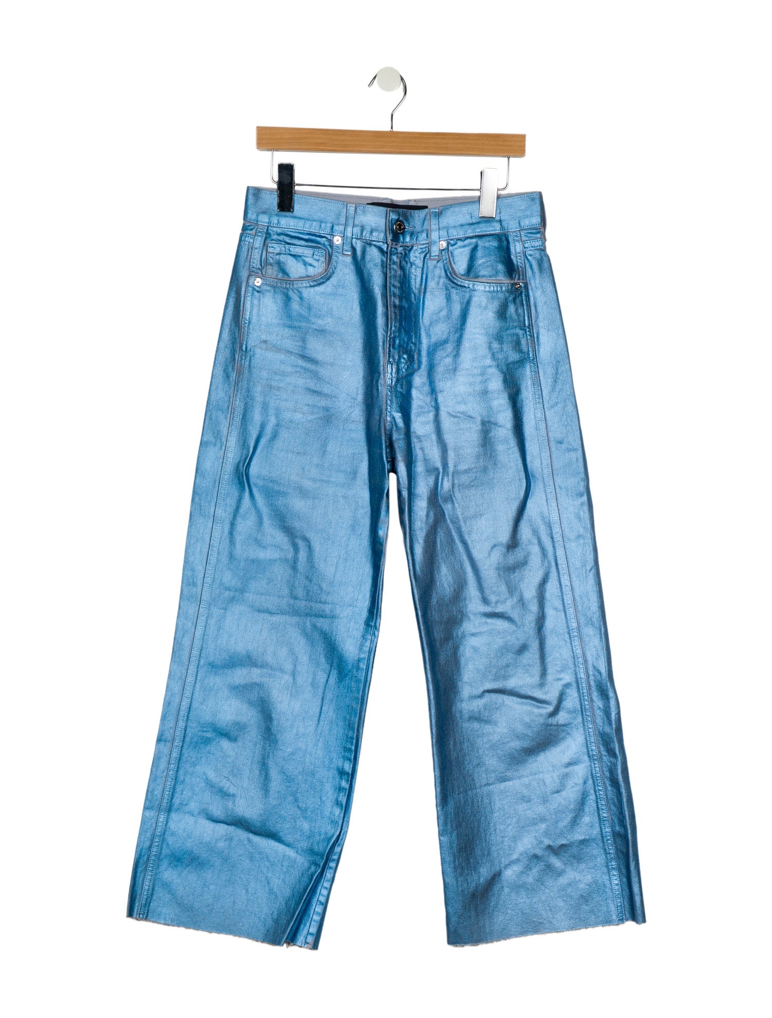 Veronica Beard High-Rise Wide Leg Jeans