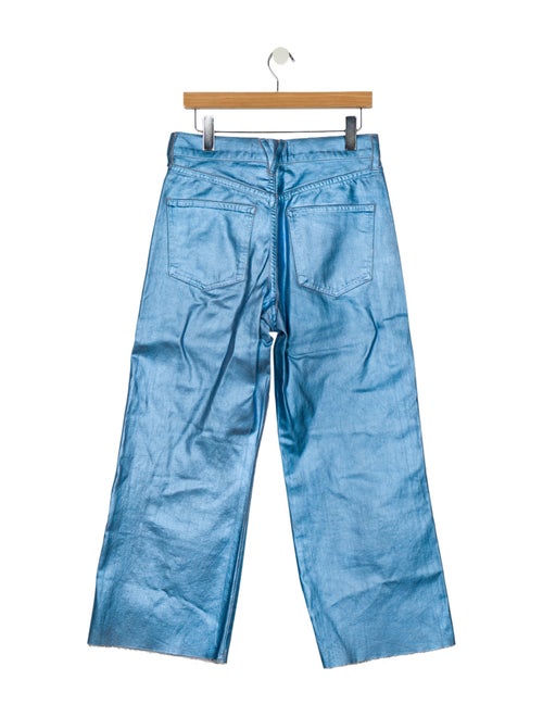 Veronica Beard High-Rise Wide Leg Jeans