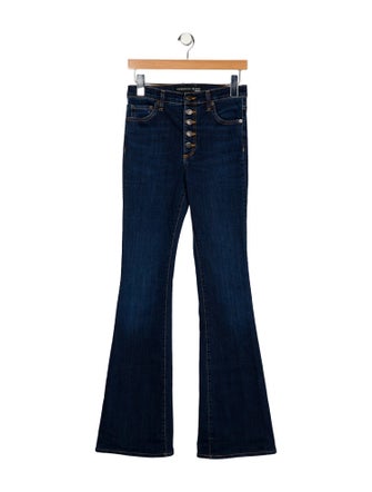 Veronica Beard Mid-Rise Wide Leg Jeans