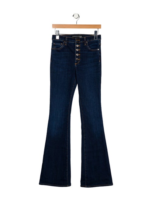 Veronica Beard Mid-Rise Wide Leg Jeans