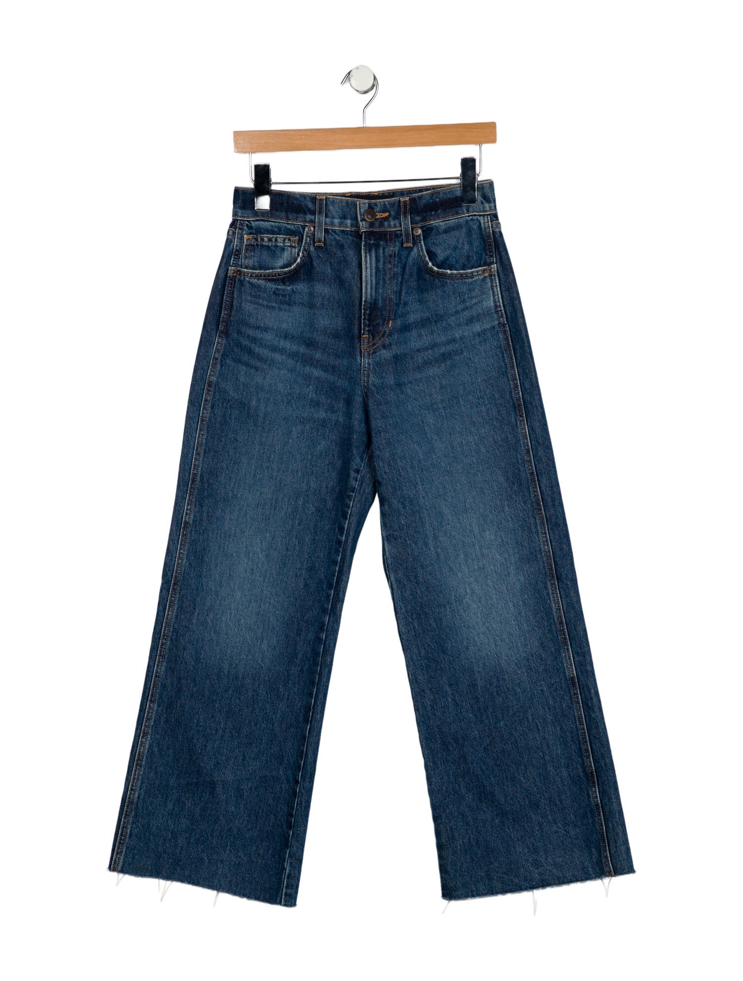Veronica Beard High-Rise Wide Leg Jeans