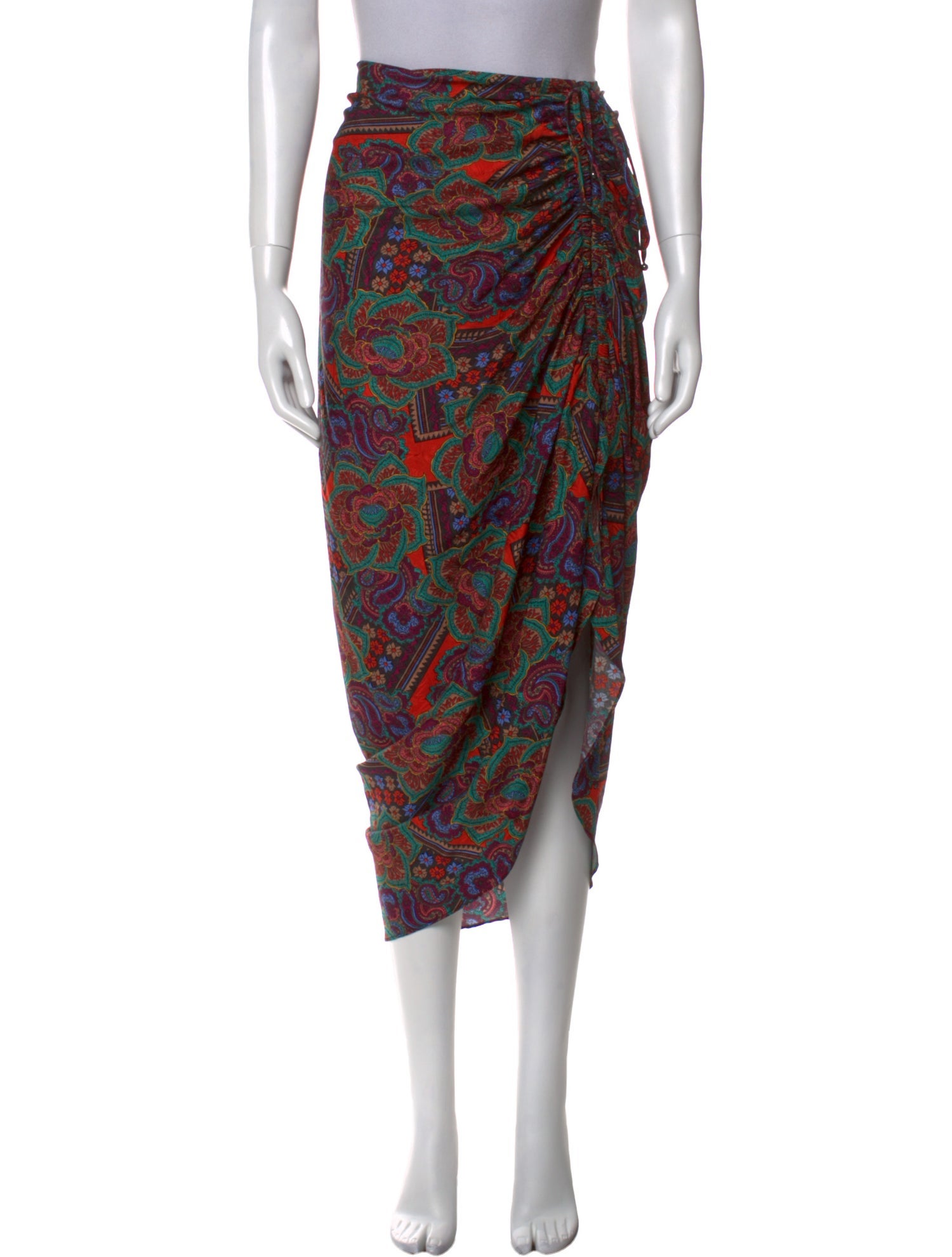 Veronica Beard Printed Midi Length Skirt