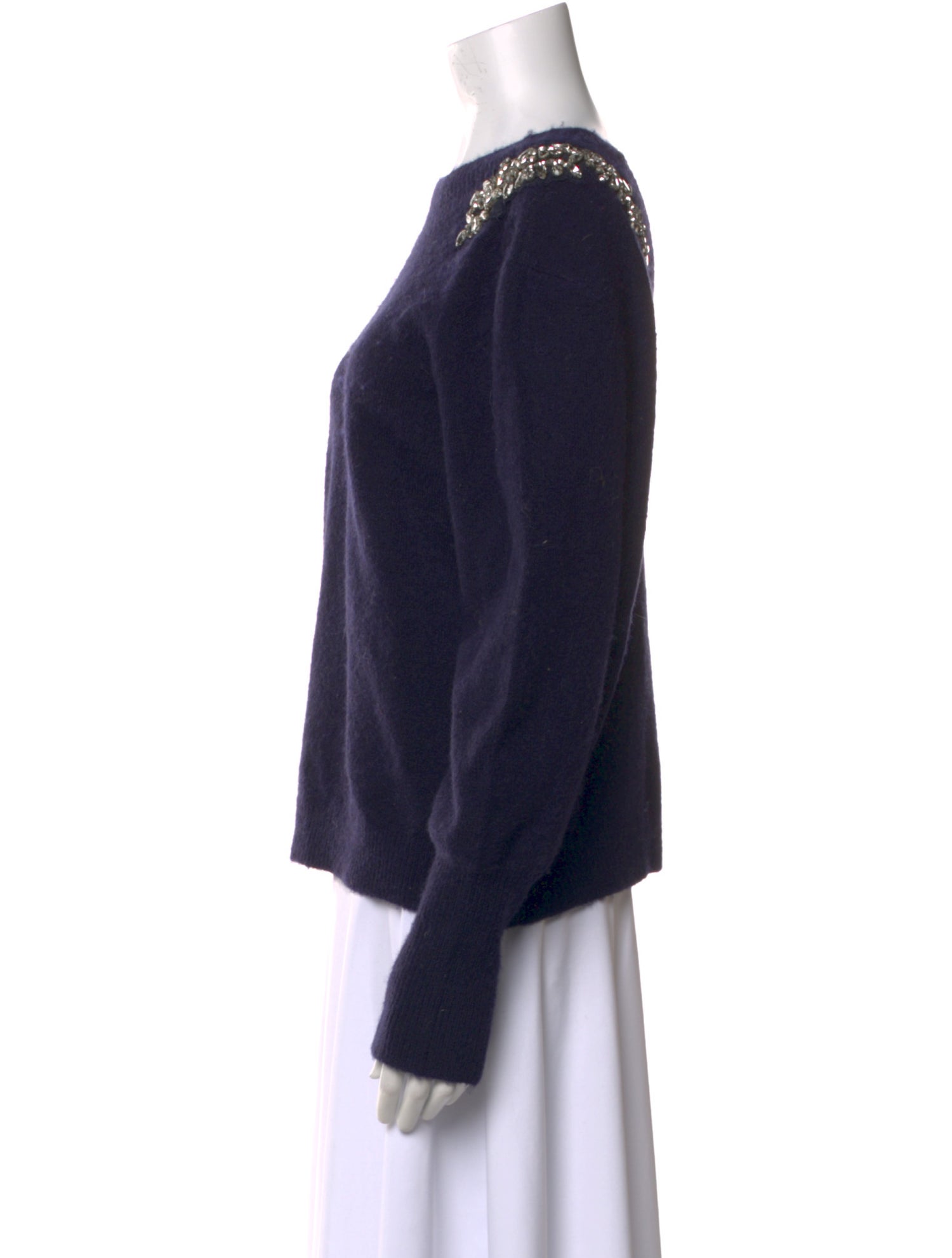 Veronica Beard Merino Wool Bateau Neckline Sweater