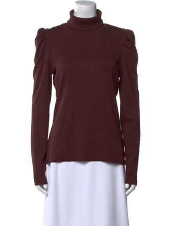 Veronica Beard Turtleneck Long Sleeve Top