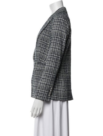 Veronica Beard Plaid Print Blazer