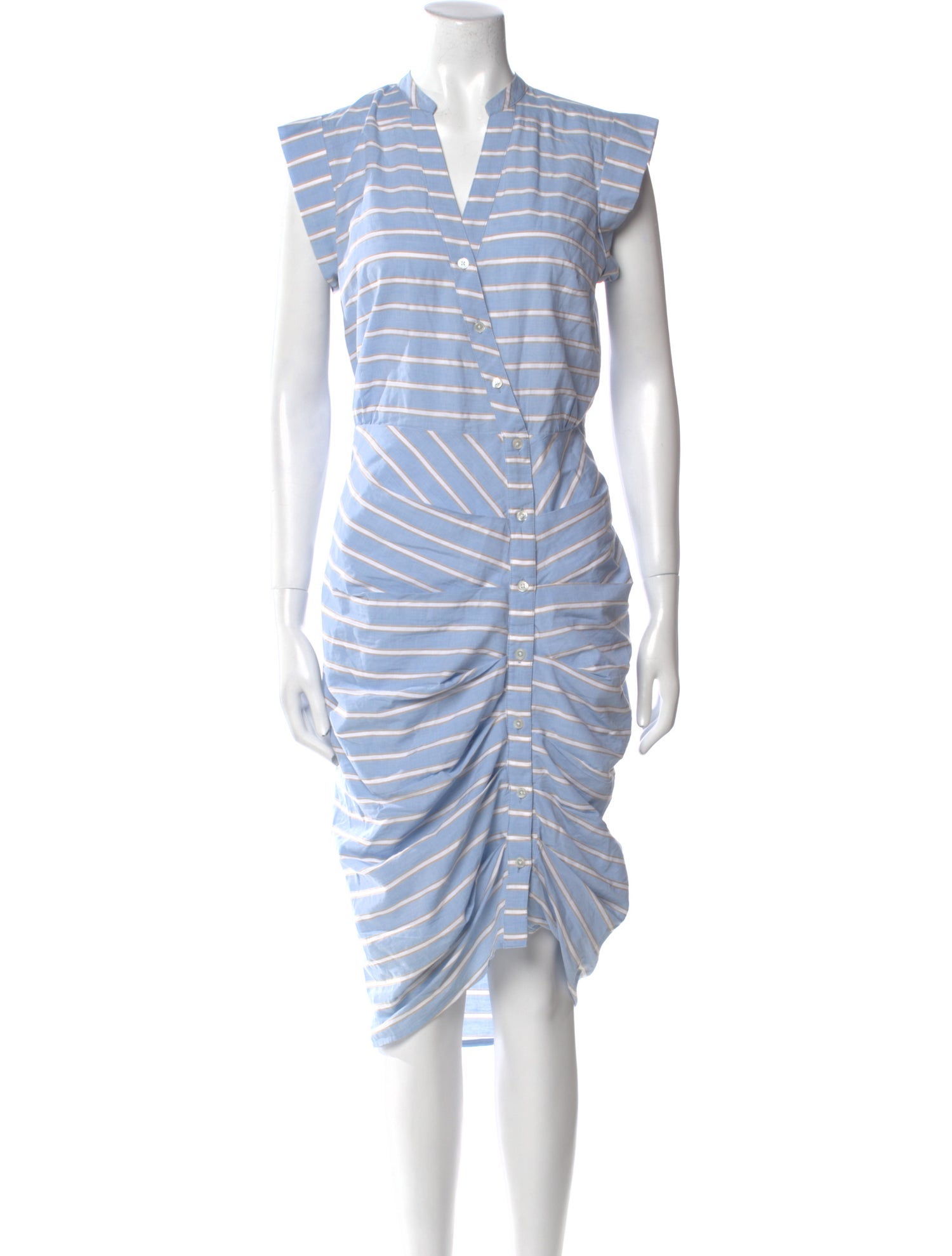 Veronica Beard Striped Midi Length Dress