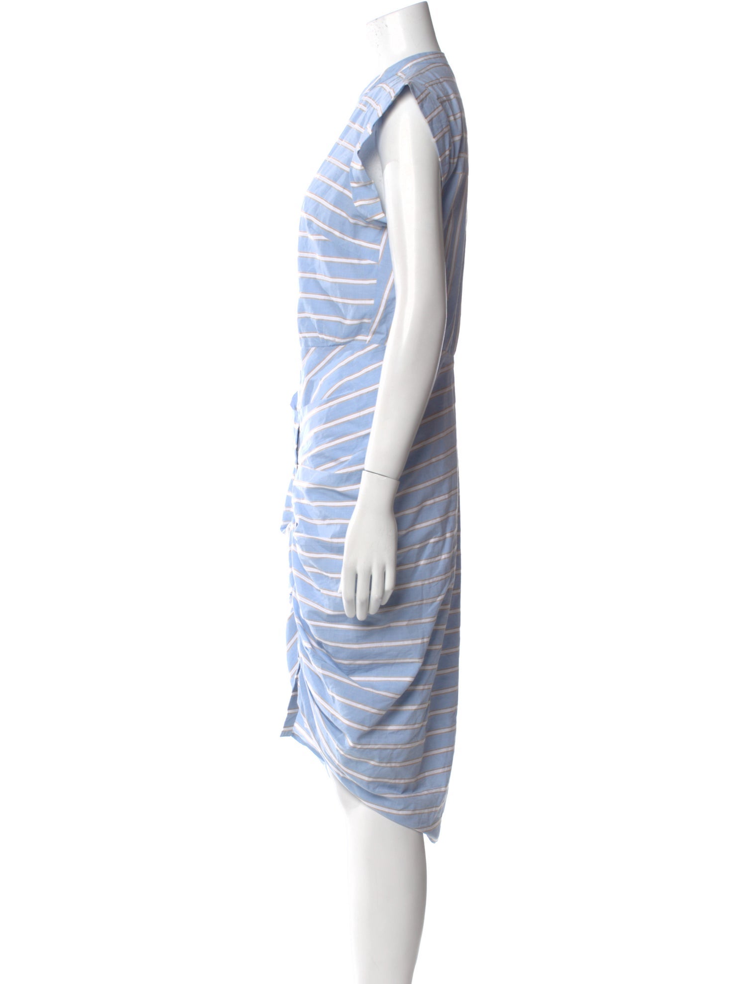 Veronica Beard Striped Midi Length Dress