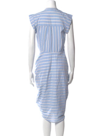 Veronica Beard Striped Midi Length Dress