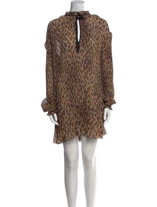 Veronica Beard Animal Print Mini Dress