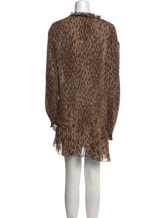 Veronica Beard Animal Print Mini Dress