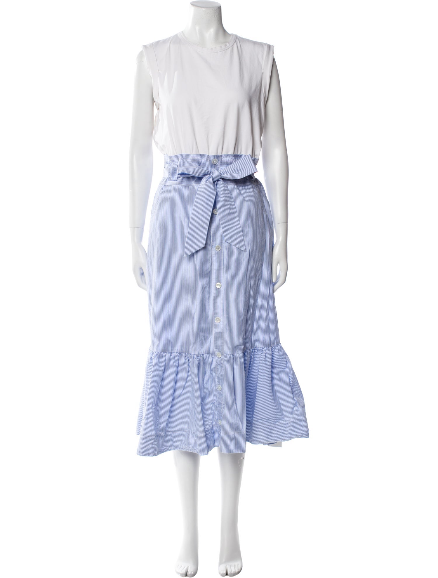 Veronica Beard Striped Long Dress