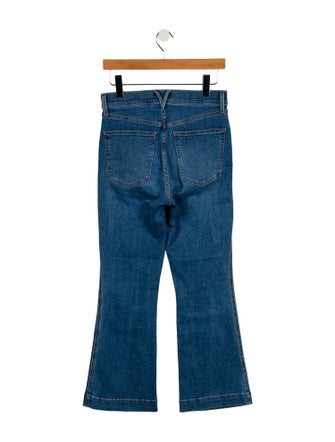 Veronica Beard Mid-Rise Wide Leg Jeans