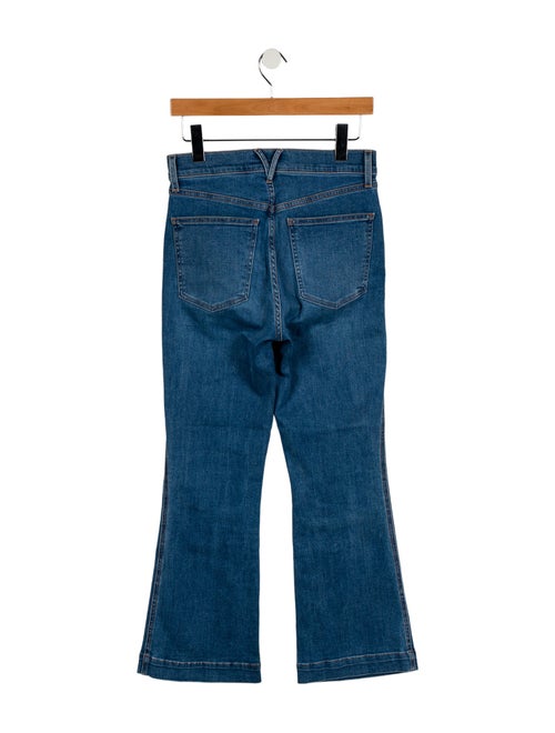 Veronica Beard Mid-Rise Wide Leg Jeans