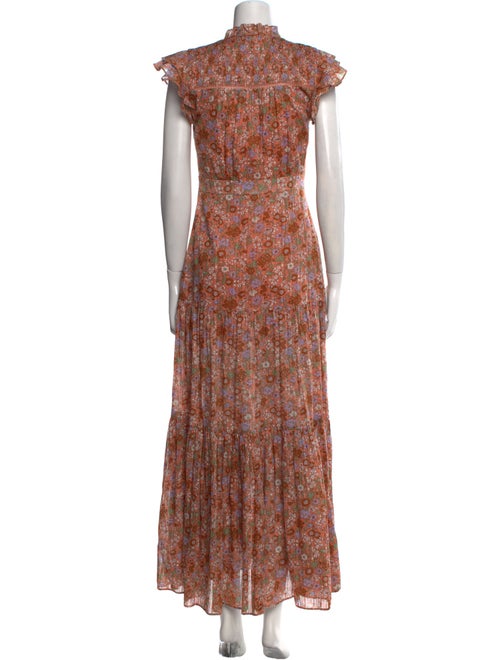 Veronica Beard Floral Print Long Dress