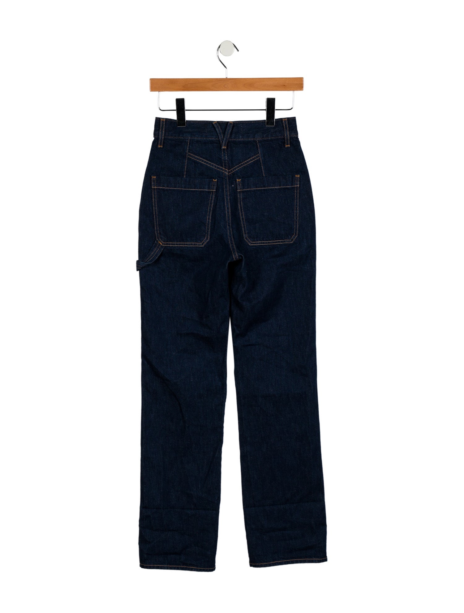Veronica Beard Mid-Rise Straight Leg Jeans