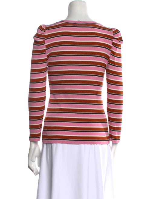 Veronica Beard Striped Crew Neck Sweatshirt