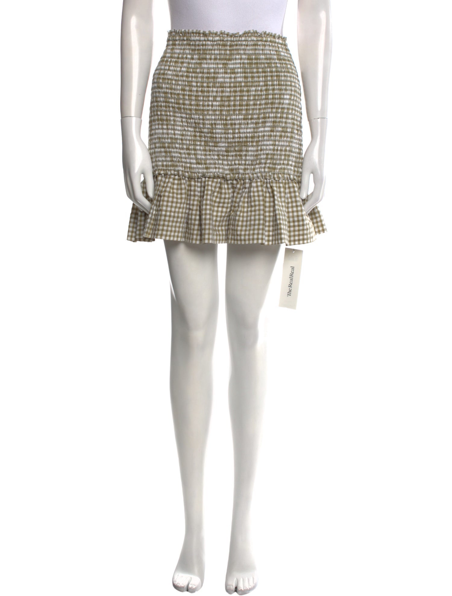 Veronica Beard Plaid Print Mini Skirt