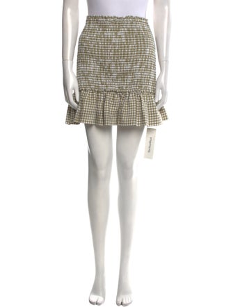 Veronica Beard Plaid Print Mini Skirt