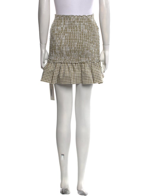 Veronica Beard Plaid Print Mini Skirt