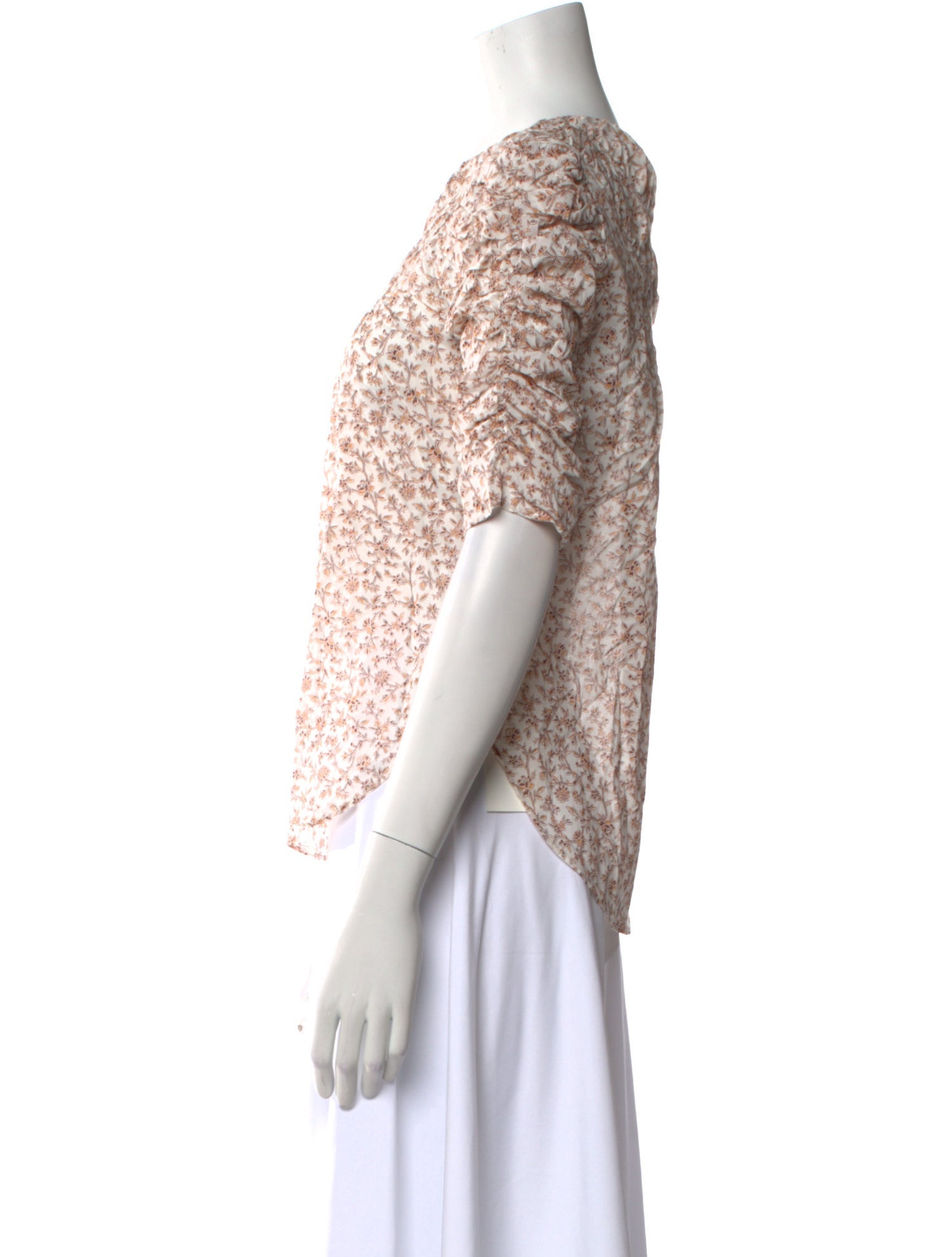 Veronica Beard Floral Print Crew Neck Top w/ Tags