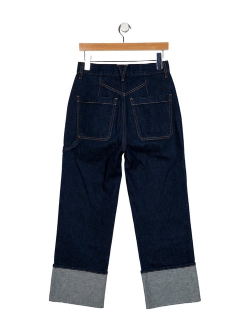 Veronica Beard High-Rise Wide Leg Jeans