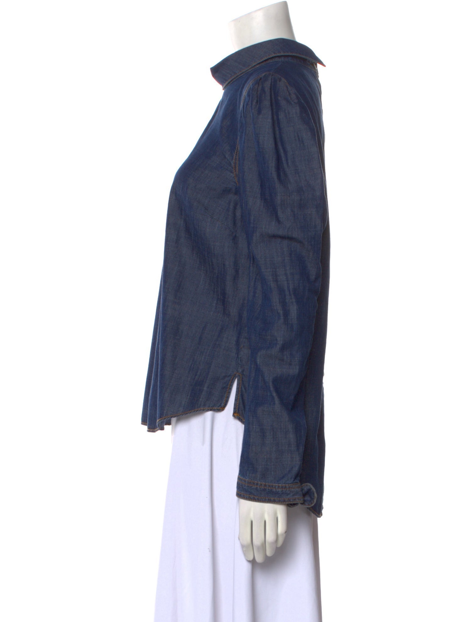 Veronica Beard Mock Neck Long Sleeve Blouse w/ Tags