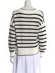 Veronica Beard Striped V-Neck Sweater